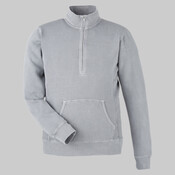 Pigment-Dyed Fleece Quarter-Zip Pullover