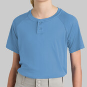 Youth PosiCharge ® Competitor 2 Button Henley