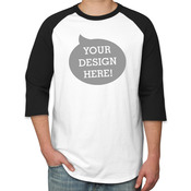 Heavy Cotton Three-Quarter Raglan Sleeve T-Shirt
