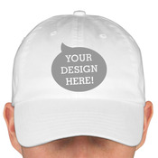 Unstructured Washed Chino Twill Cap with Velcro®