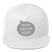 Five-Panel Flat Bill Cap