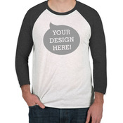 Unisex Tri-Blend Three-Quarter Sleeve Raglan Tee
