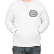Unisex Triblend Lightweight Hooded Full-Zip Tee